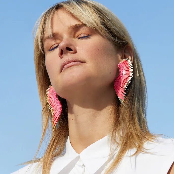 Madeline Earrings Hot Pink Mignonne Gavigan Earrings Madeline Earrings Hot Pink Mignonne Gavigan Earrings