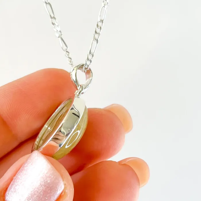 Magic Crystals Necklaces Golden Rutilated Quartz Sterling Silver Necklace