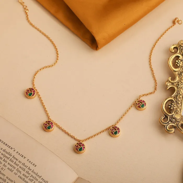 Necklaces SILVER Mayur Delicate Charms Silver Necklace