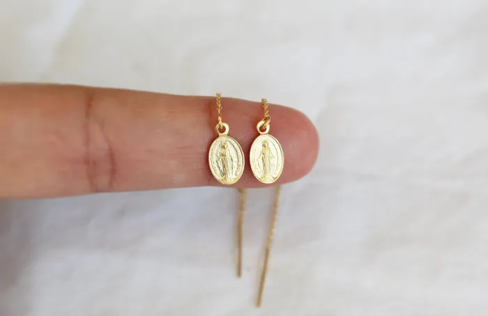 The Little Catholic Miraculous Medal Earrings Earrings