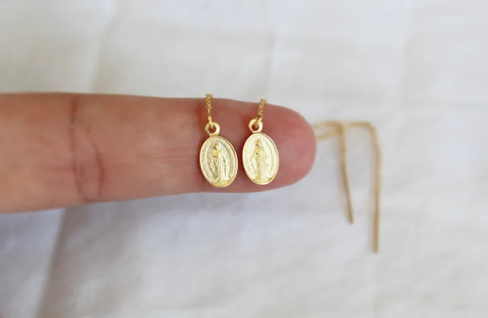 The Little Catholic Miraculous Medal Earrings Earrings