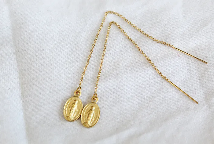 The Little Catholic Miraculous Medal Earrings Earrings