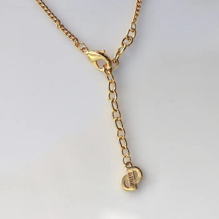 Vintage CD Crystal Pendant Necklace Reluxe Vintage Necklaces