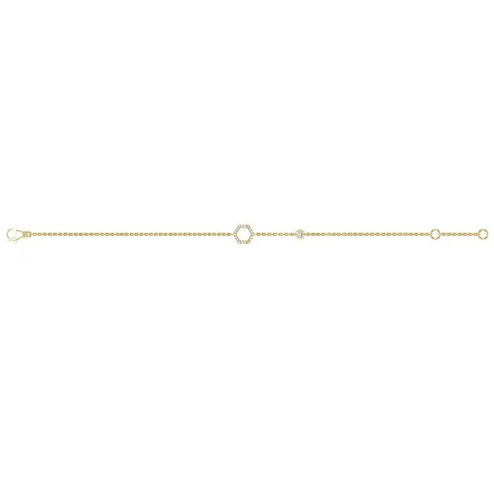 Vlora Serafina 14K Diamond Double Open Honeycomb Bracelet 013CTW Shop IDC estore Bracelets Vlora Serafina 14K Diamond Double Open Honeycomb Bracelet 013CTW Shop IDC estore Bracelets