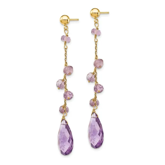 14k Amethyst Dangle Earrings Jewelry Earrings 14k Amethyst Dangle Earrings Jewelry Earrings