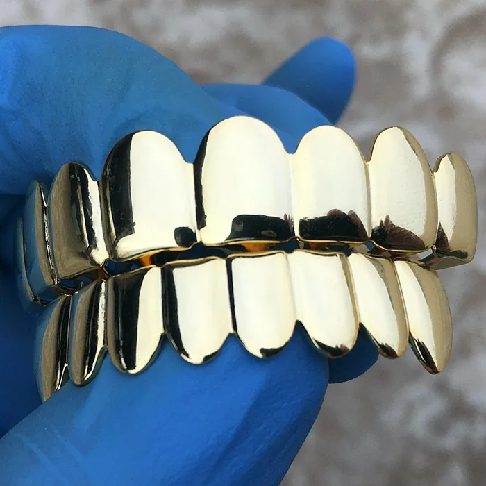 14K Gold Plated over Solid 925 Sterling Silver 8 On Eight Grillz Set Bling Cartel Admin Earrings