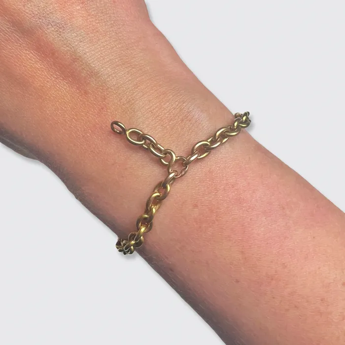 21stfinds Bracelets Chain Link Bracelet with Charm Chain