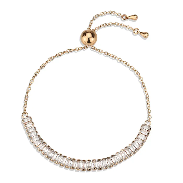 3W1678 Rose Gold Brass Bracelet with AAA Grade CZ in Clear Alamode Bracelets 3W1678 Rose Gold Brass Bracelet with AAA Grade CZ in Clear Alamode Bracelets