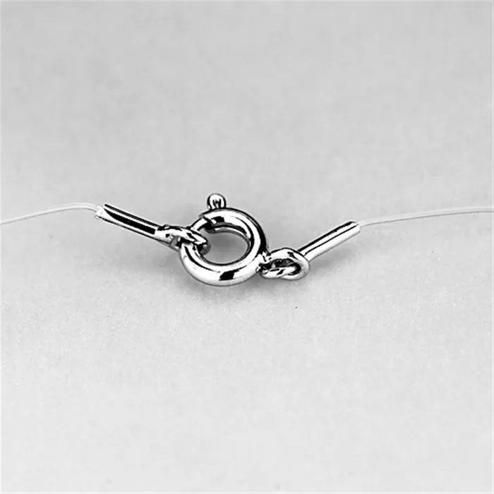 3W420 Rhodium Brass Necklace with AAA Grade CZ in Clear Alamode Necklaces