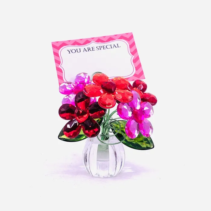 Acrylic Bouquet Heart Daisies GANZ Necklaces