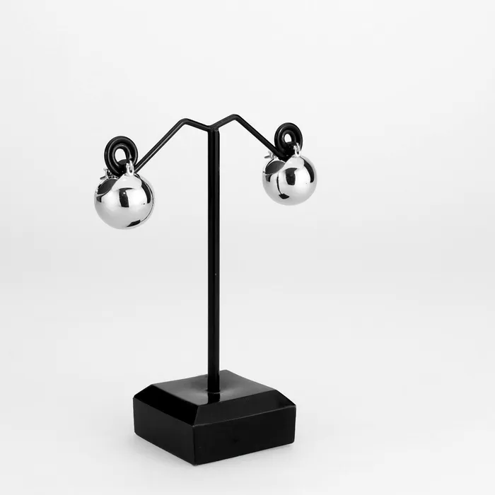 Alamode 3W1753 Imitation Rhodium Brass Earring with NoStone in No Stone Earrings