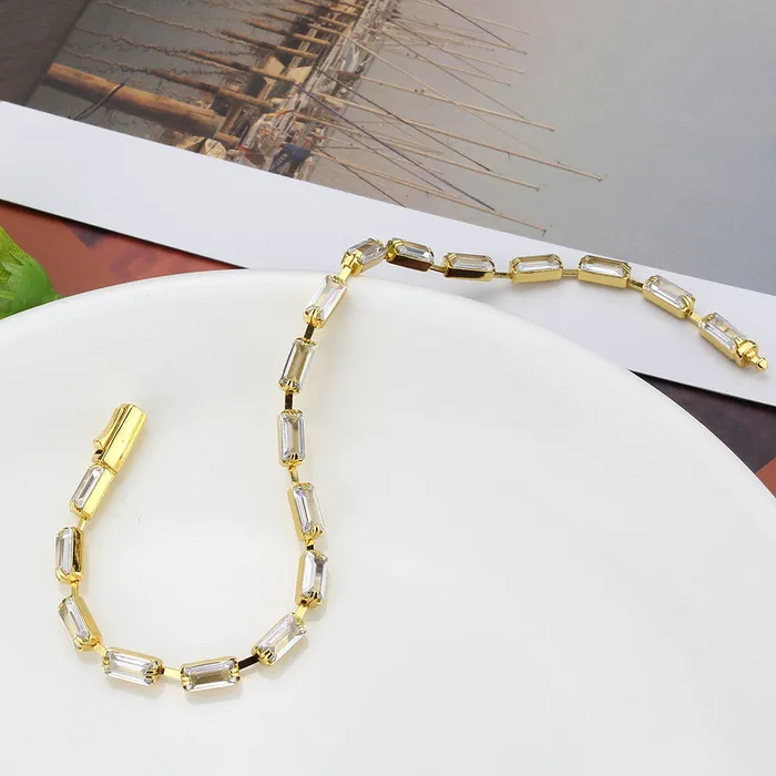 Alamode Bracelets 3W1713 Gold Brass Bracelet with AAA Grade CZ in Clear Alamode Bracelets 3W1713 Gold Brass Bracelet with AAA Grade CZ in Clear