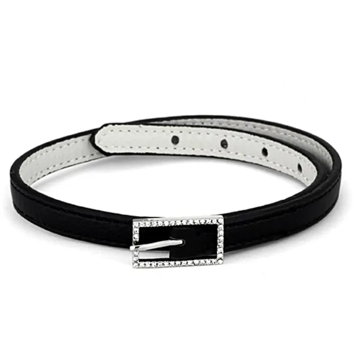 Alamode Bracelets LO3236 Rhodium Brass Bracelet with Top Grade Crystal in Clear Alamode Bracelets LO3236 Rhodium Brass Bracelet with Top Grade Crystal in Clear