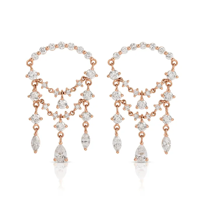 anitako Earrings DELILAH DIAMOND DROP EARRINGS