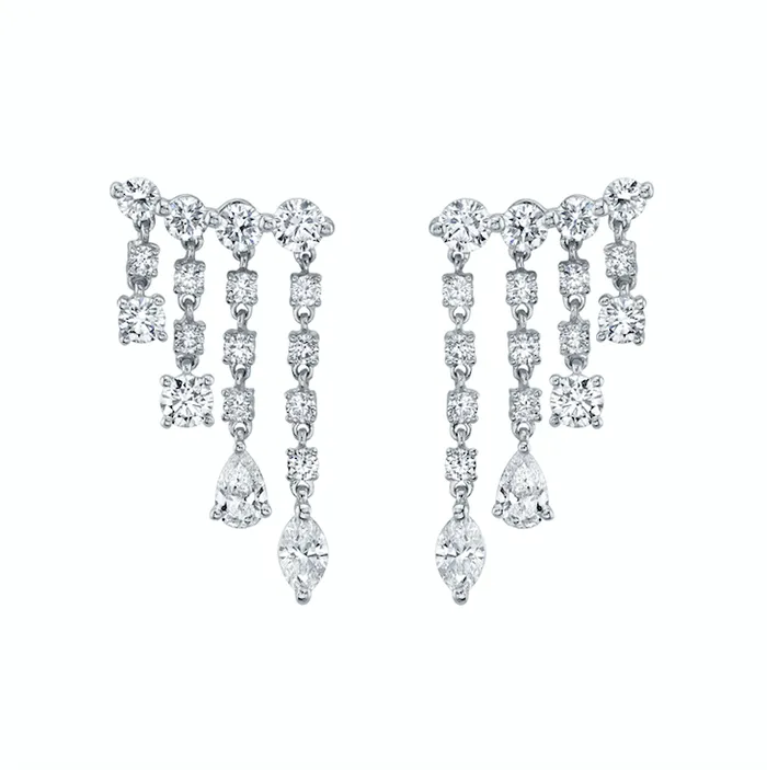 anitako Earrings SMALL DIAMOND RAIN DROP EARRINGS