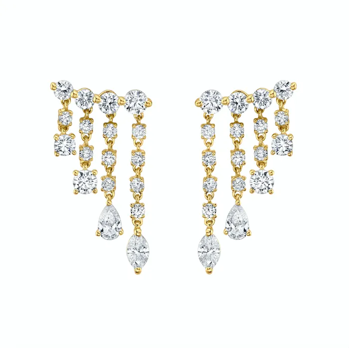 anitako Earrings SMALL DIAMOND RAIN DROP EARRINGS