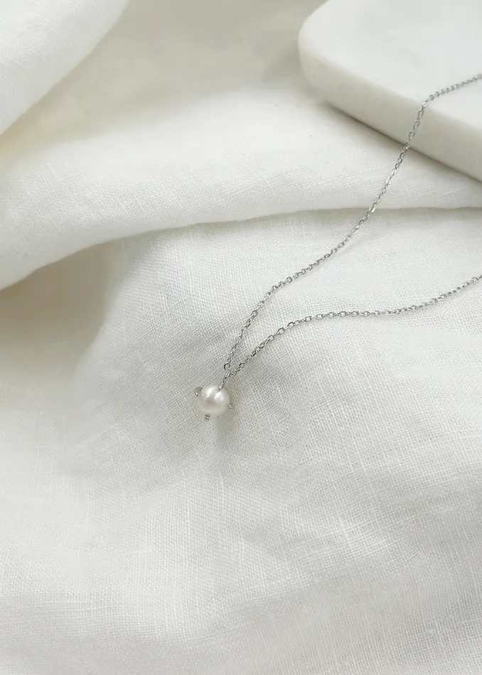 Bella Wren Jewelry Necklaces June Necklace Silver