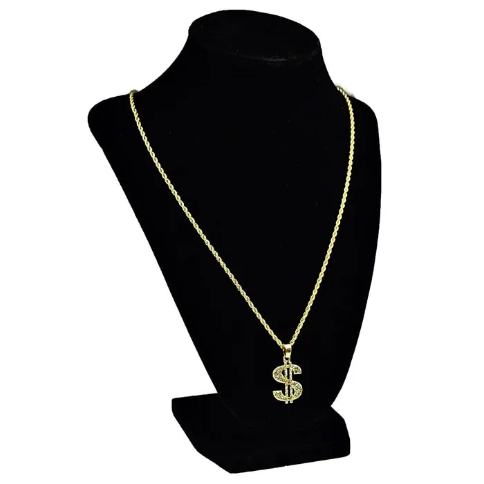 Bling Cartel Admin Micro Dollar Sign Iced Pendant Rope Gold Finish Chain Necklace 24 Necklaces Bling Cartel Admin Micro Dollar Sign Iced Pendant Rope Gold Finish Chain Necklace 24 Necklaces