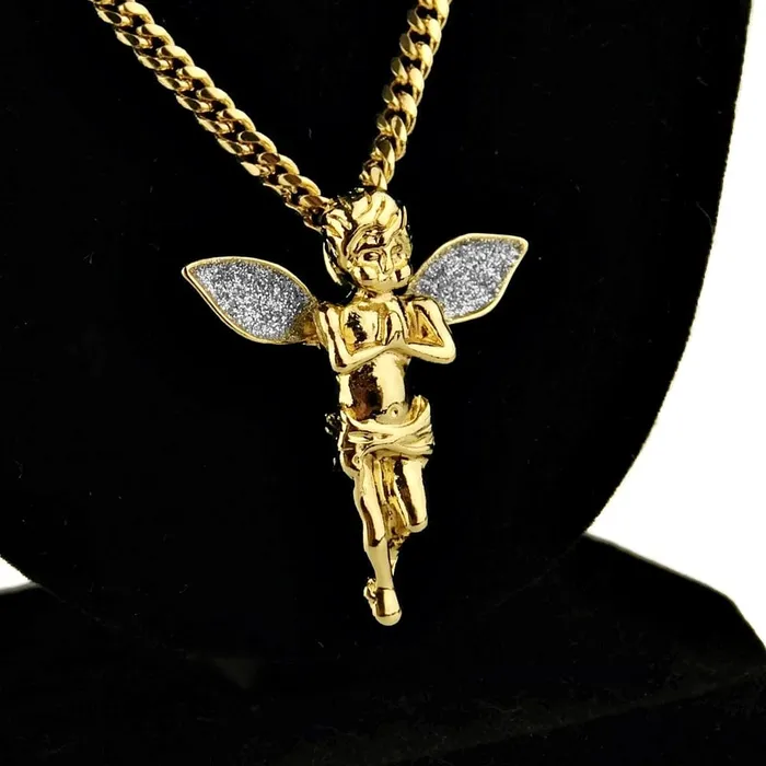 Bling Cartel Admin Necklaces 14k Gold Plated Angel Cuban Chain Silver Stardust Wings 30 Necklace Bling Cartel Admin Necklaces 14k Gold Plated Angel Cuban Chain Silver Stardust Wings 30 Necklace