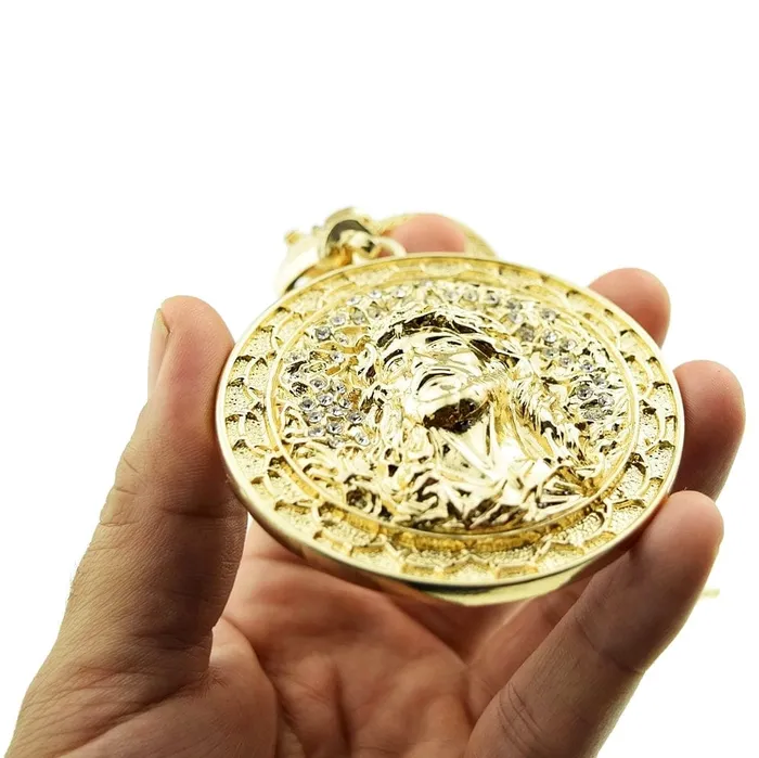 Bling Cartel Admin Necklaces Big Jesus Medallion Gold Finish 36 Franco Chain Necklace Bling Cartel Admin Necklaces Big Jesus Medallion Gold Finish 36 Franco Chain Necklace
