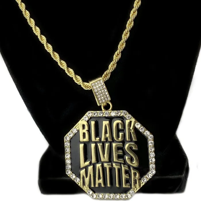 Bling Cartel Admin Necklaces Black Lives Matter Big Octagon Gold Finish Rope Chain Necklace 24 Bling Cartel Admin Necklaces Black Lives Matter Big Octagon Gold Finish Rope Chain Necklace 24