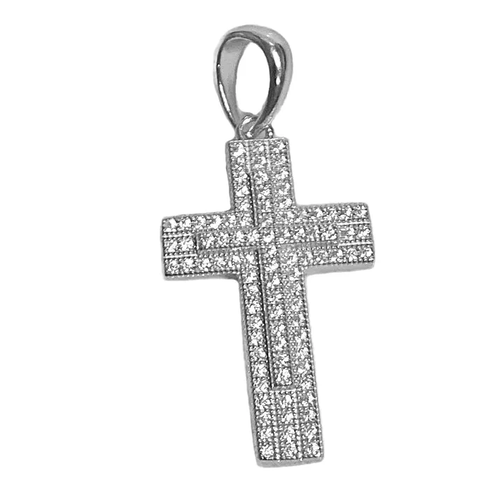 Bling Cartel Necklaces 14K Gold Plated 925 Sterling Silver VVS1 Moissanite 54CT Latin Cross Pendant Bling Cartel Necklaces 14K Gold Plated 925 Sterling Silver VVS1 Moissanite 54CT Latin Cross Pendant