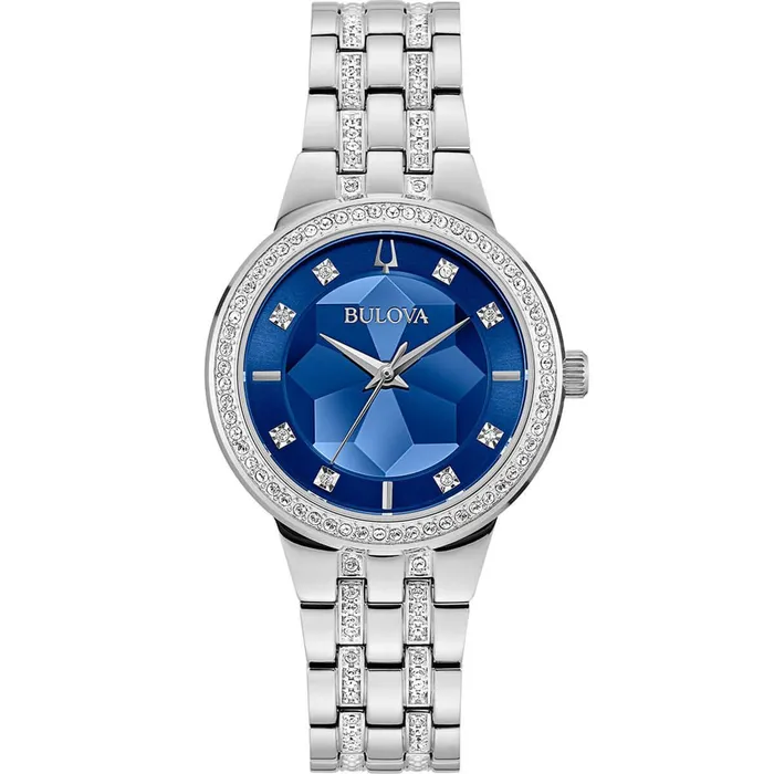 Bracelets Bulova Bulova Womens Quartz Watch Crystal Phantom Faceted Blue Dial Bracelet 96L276 Bracelets Bulova Bulova Womens Quartz Watch Crystal Phantom Faceted Blue Dial Bracelet 96L276