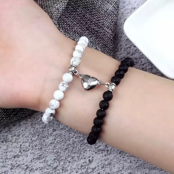 Bracelets Couples Magnetic Bracelet Set