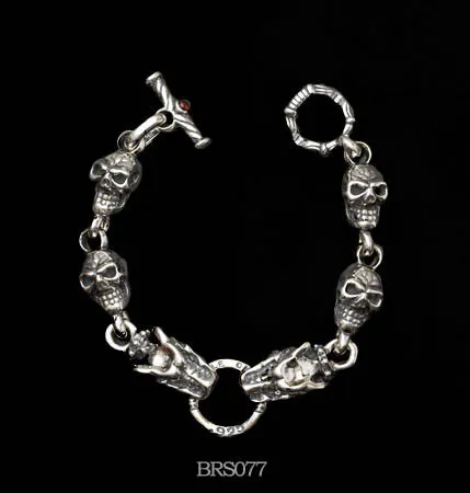 Bracelets DCJ Skull and Gargoyle Bracelet