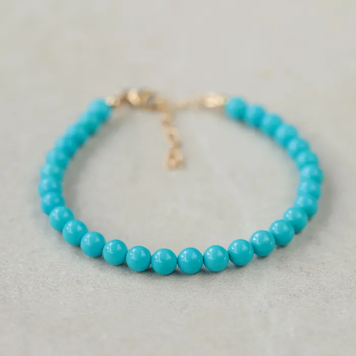 Bracelets Earthly Abundance 14K Sleeping Beauty Turquoise Bracelet