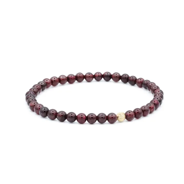 Bracelets Earthly Abundance Jewelry Mini garnet bracelet