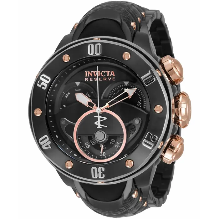 Bracelets Invicta Invicta Mens Chronograph Watch Reserve Rotating Bezel Black Dial Bracelet 33374 Bracelets Invicta Invicta Mens Chronograph Watch Reserve Rotating Bezel Black Dial Bracelet 33374