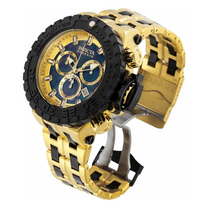 Bracelets Invicta Invicta Mens Quartz Watch Sea Hunter Chrono Silver and MOP Dial Bracelet 34595 Bracelets Invicta Invicta Mens Quartz Watch Sea Hunter Chrono Silver and MOP Dial Bracelet 34595