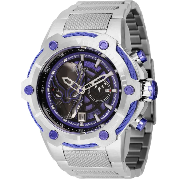 Bracelets Invicta Invicta Mens Watch Marvel Black Panther Silver Stainless Steel Bracelet 43849 Bracelets Invicta Invicta Mens Watch Marvel Black Panther Silver Stainless Steel Bracelet 43849