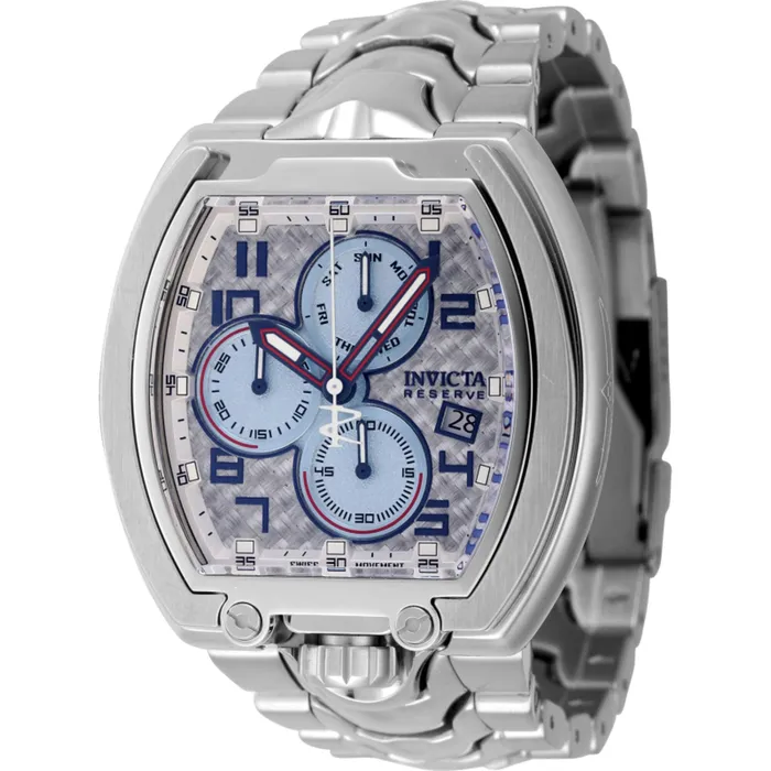 Bracelets Invicta Invicta Mens Watch Reserve Mammoth Chrono Fixed Bezel Steel Bracelet 45194