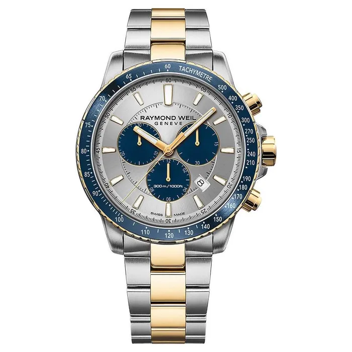 Bracelets RAYMOND WEIL Raymond Weil Mens Chronograph Watch Tango 300 Two Tone Bracelet 8570SP365501 Bracelets RAYMOND WEIL Raymond Weil Mens Chronograph Watch Tango 300 Two Tone Bracelet 8570SP365501