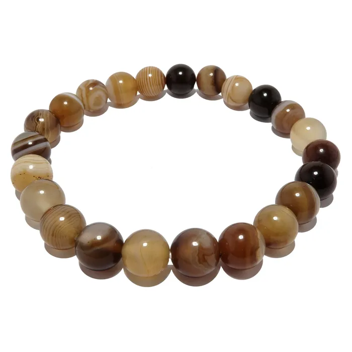 Bracelets Sardonyx Bracelet Brown Trailblazer Journey Stone Satin Crystals
