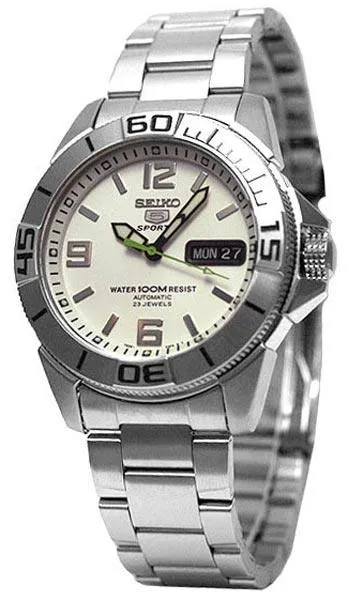 Bracelets Seiko Seiko SNZE21 Mens Stainless Steel Silver Dial Automatic Watch