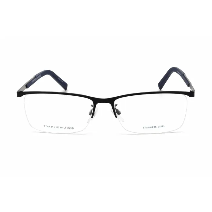 Bracelets Tommy Hilfiger Tommy Hilfiger Mens Eyeglasses Blue Stainless Steel Rectangular TH 1700F 0KU0 00