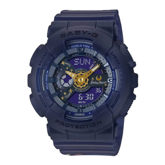 Casio Womens Watch BabyG Pretty Guardian Sailor Moon Blue Strap BA110XSM2A Casio Watches Casio Womens Watch BabyG Pretty Guardian Sailor Moon Blue Strap BA110XSM2A Casio Watches