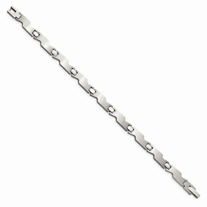Chisel Bracelets Stainless Steel Brushed and Polished 8in Bracelet Chisel Bracelets Stainless Steel Brushed and Polished 8in Bracelet