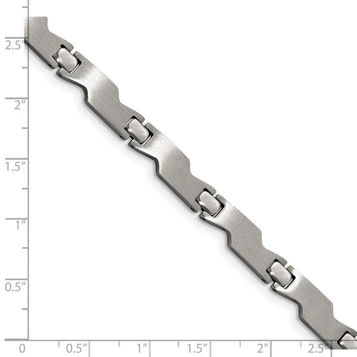 Chisel Bracelets Stainless Steel Brushed and Polished 8in Bracelet Chisel Bracelets Stainless Steel Brushed and Polished 8in Bracelet