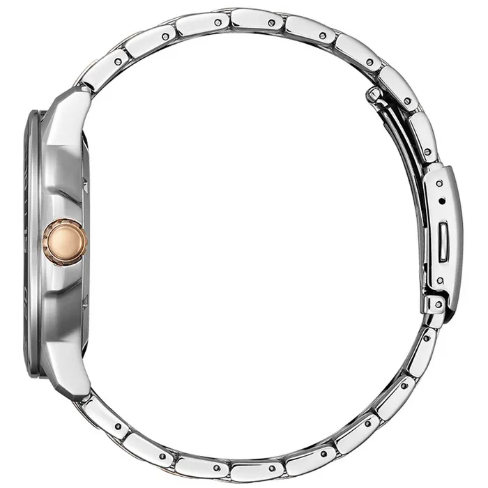 Citizen Bracelets Citizen Mens Watch EcoDrive Black Dial Two Tone Steel Bracelet Date AW152484E Citizen Bracelets Citizen Mens Watch EcoDrive Black Dial Two Tone Steel Bracelet Date AW152484E