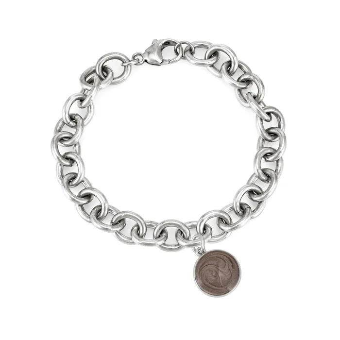 closebymejewelry Bracelets Cable Chain Bracelet with Various Cremation Charms in Sterling Silver