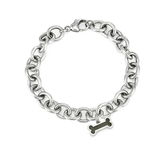 closebymejewelry Bracelets Cable Chain Bracelet with Various Cremation Charms in Sterling Silver