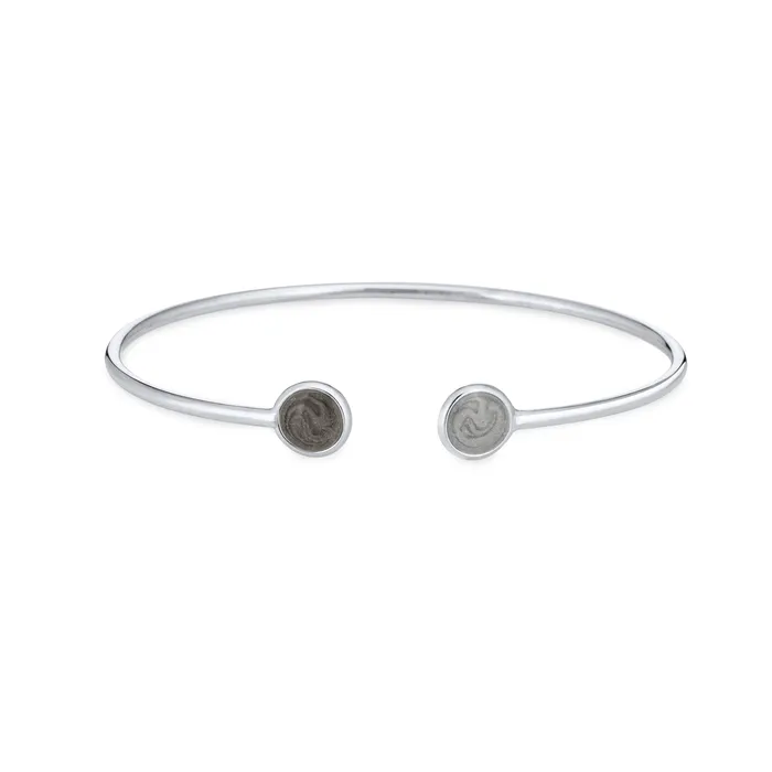 closebymejewelry Bracelets Flex Tube Cuff Cremation Bracelet in Rhodium Plated Sterling Silver closebymejewelry Bracelets Flex Tube Cuff Cremation Bracelet in Rhodium Plated Sterling Silver