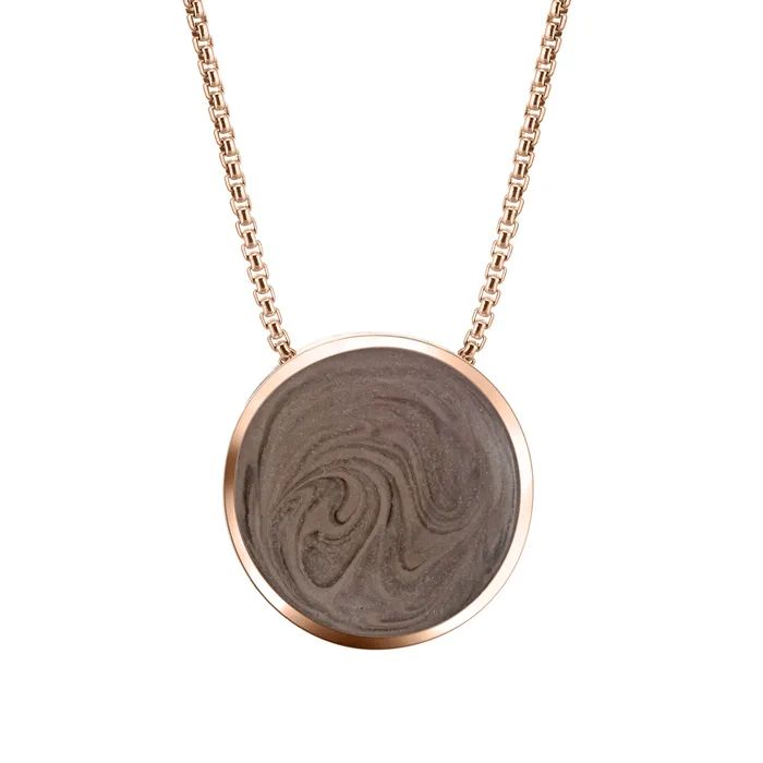 closebymejewelry Necklaces 15mm Sliding Solitaire Cremation Necklace in 14K Rose Gold closebymejewelry Necklaces 15mm Sliding Solitaire Cremation Necklace in 14K Rose Gold
