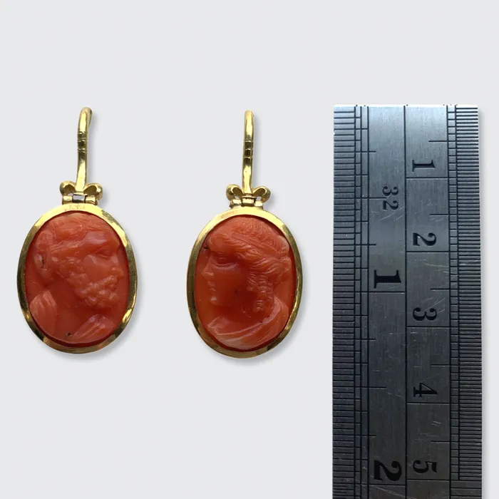 Coral Cameo Earrings 21stfinds Earrings Coral Cameo Earrings 21stfinds Earrings