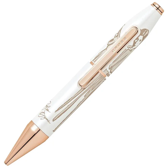 Cross Earrings Cross Rollerball Pen X Star Wars Princess Leia Rose Gold and White AT0725D14