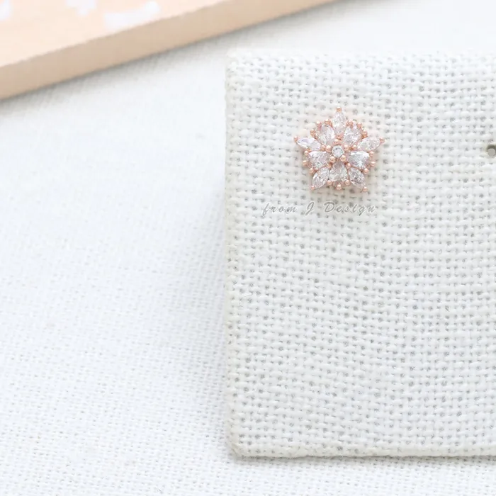 CZ Star Flower Ear Piercing from J Shop Earrings